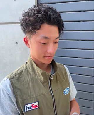 ショート パーマ メンズ パーマ特化 motooのヘアスタイル