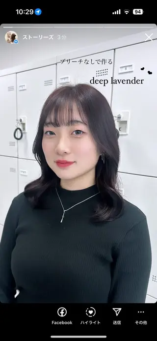 ミディアム カラー ガーリーstyle ❤︎misaki🏹のヘアスタイル