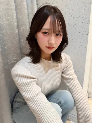 ミディアム カラー パーマ mai / linoah˚✧のヘアスタイル