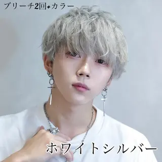 ショート カラー ヘアアレンジ メンズ 飯塚 想のヘアスタイル