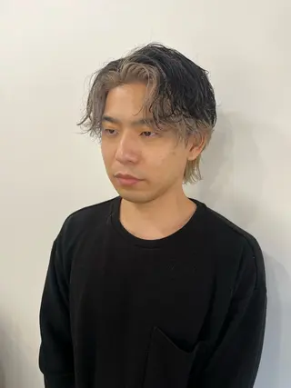 ショート カラー パーマ ヘアアレンジ メンズ 💎髪質改善特化💎 RUITOのヘアスタイル