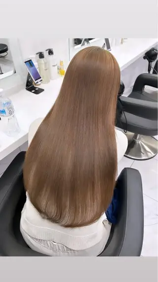 カラー 透明感ベージュ🤎 ナチュラルレイヤーのヘアスタイル