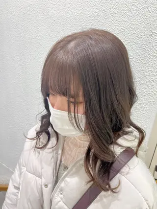 ロング カラー ハイトーンカラー☁️ 西條 楓花のヘアスタイル