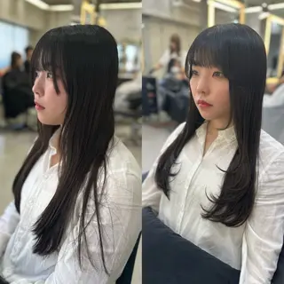 ロング 池袋/韓国/レイヤー 髪質改善/村上けいとのヘアスタイル