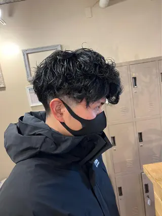 ショート パーマ メンズ S.BLOOM 川崎 翔哉のヘアスタイル