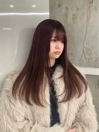 ロング カラー 大谷 百音のヘアスタイル