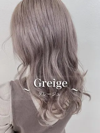 ロング カラー くすみミルクティー／ ブラウン🪡TOWAのヘアスタイル