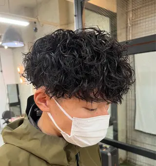 ショート パーマ メンズ 中野 雅人のヘアスタイル