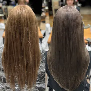 ロング カラー 新宿透明感カラー 髪質改善/吉川怜奈のヘアスタイル