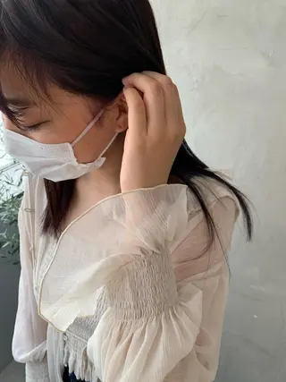 カラー AO所属・RISAKO 艶髪モテヘア🎀府中のヘアスタイル