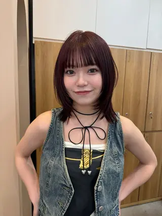 ミディアム カラー 🫧艶カラー/ダブル カラー♡/桜🌸のヘアスタイル