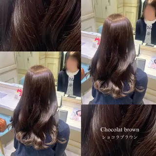 ミディアム カラー 💖ダブルカラー/ ケアカラー/レナ💖のヘアスタイル