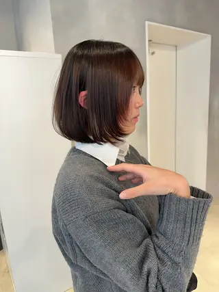 ショート カラー 似合わせ小顔ショート /akane🐰♥️のヘアスタイル