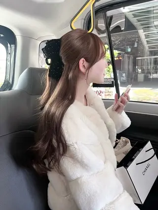 カラー AO所属・RISAKO 艶髪モテヘア🎀府中のヘアスタイル