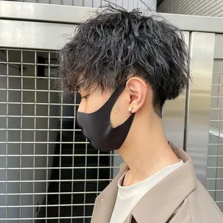 ショート パーマ メンズ 【メンズ縮毛矯正】 田中秀斗のヘアスタイル