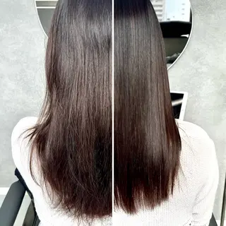 ミディアム 透明感カラー特化/ 顔まわり特化/辻部のヘアスタイル