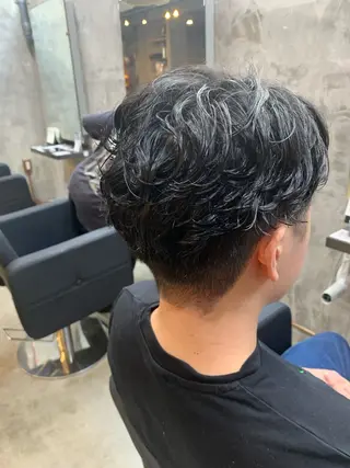 ショート パーマ メンズ ⚡️メンズパーマ特化 mens支持◎/忠地のヘアスタイル