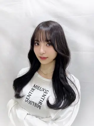 ロング カラー 韓国レイヤー×モテ髪 /MITSUKI🤍のヘアスタイル