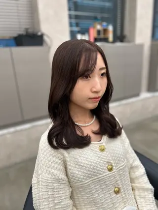 カラー 透明感ベージュ🤎 ナチュラルレイヤーのヘアスタイル