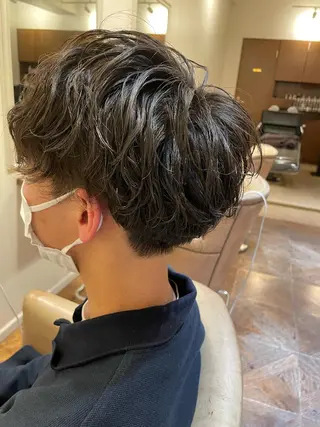 パーマ メンズ ボブ／パーマ指名 No. 1🍃れんとのヘアスタイル