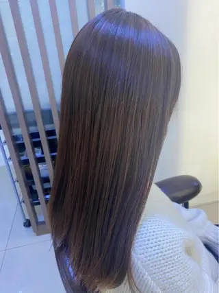 セミロング パーマ ✨垢抜け✨3Dカラー 山本美侑のヘアスタイル