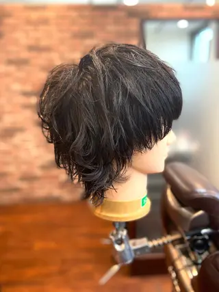 セミロング グレイスフルバーバープラチナム六本木店所属・六本木メンズヘア 大橋勇貴のヘアスタイル