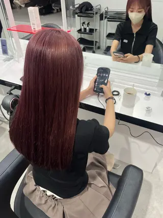 ロング カラー みう/仙台/暖色/ 艶髪/顔周りカット/のヘアスタイル