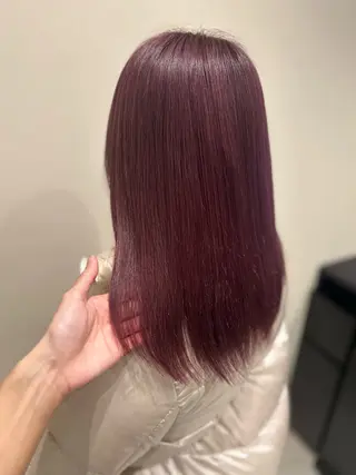 セミロング カラー MANAMI🪸 透明感カラーのヘアスタイル