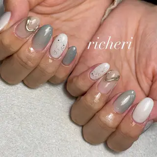 ミディアム ネイル richeri beautyのネイルデザイン
