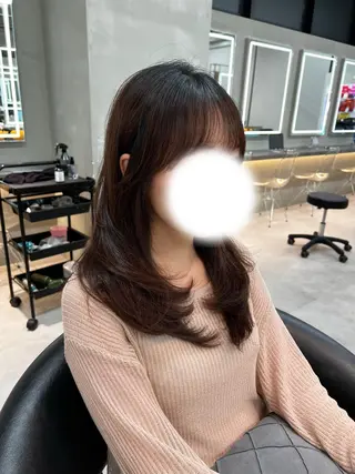 セミロング 似合わせカラー× ウルフカット/ホマレのヘアスタイル