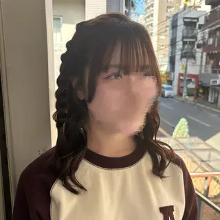 ヘアアレンジ ゆ ののヘアスタイル