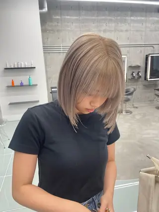 ミディアム カラー 薬院浄水通/ショート /ボブ/rukaのヘアスタイル