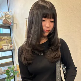 セミロング 似合わせボブカット/ 髪質改善/細川実知香のヘアスタイル