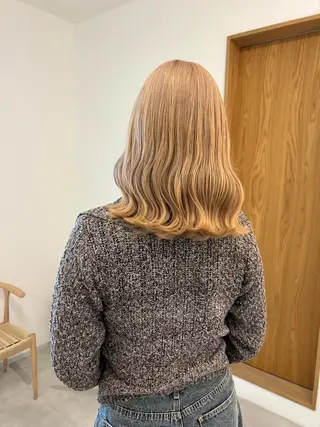 セミロング カラー yu koのヘアスタイル