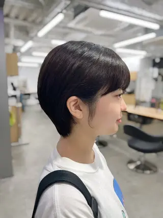 ショート モテヘア/グレージュ /ボブ/前原汐🎐のヘアスタイル