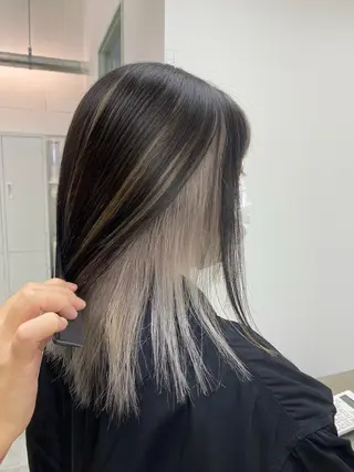 セミロング カラー ヘアアレンジ 💫お呼ばれヘア💫 men's✨ともえ✨のヘアスタイル