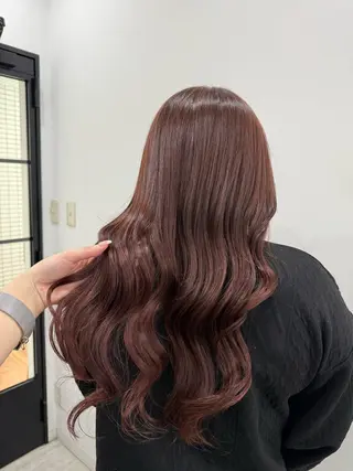 ロング カラー ニシザカ マナのヘアスタイル