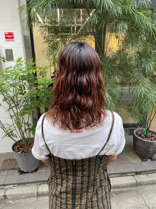 ミディアム パーマ 【お洒落パーマ】 Elme　肥塚康汰郎のヘアスタイル