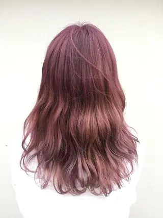 セミロング カラー 韓国ヘア🤍髪質改善 🇰🇷AKANEのヘアスタイル