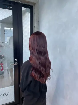 ロング カラー 暖色/ハイトーン/ カラー/HBLのヘアスタイル