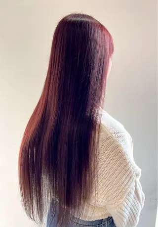 ロング カラー 韓国風レイヤー ∕ 大隣 里桜のヘアスタイル