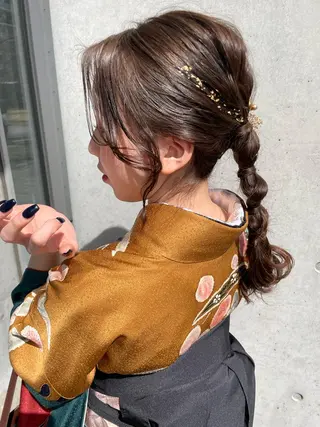 ヘアアレンジ ヘアセット/透明感 カラー/MIHO🤎のヘアスタイル