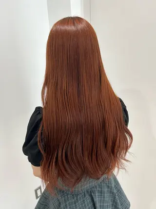 ロング カラー 愛結 暖色カラー🎀🩰のヘアスタイル