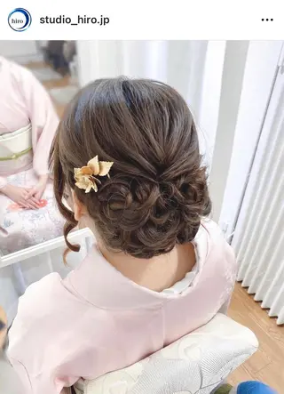 セミロング 京都.祇園セットサロン:スタジオ ヒロ【Studio hiro】所属・ヒロ(hiro) •スタジオヒロのヘアスタイル