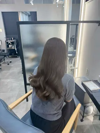 ロング カラー パーマ 韓国ヘア/韓国風 パーマ/kazueのヘアスタイル