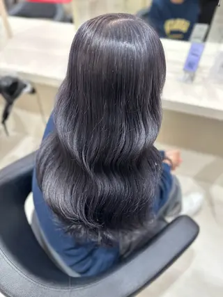 ロング カラー ヘアアレンジ 艶カラー/ハイトーン /レイヤーカットのヘアスタイル