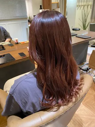 ミディアム 中川 花織のヘアスタイル