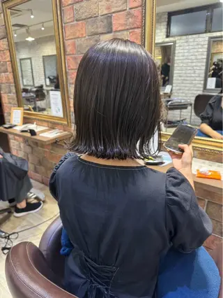ミディアム 田中 元規のヘアスタイル