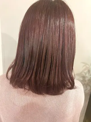 ミディアム カラー ヘアアレンジ ボブ /ニュアンス/ satomi🧸💖のヘアスタイル