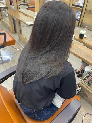 ミディアム カラー HIKARU副店長/ ✨️髪質改善のヘアスタイル